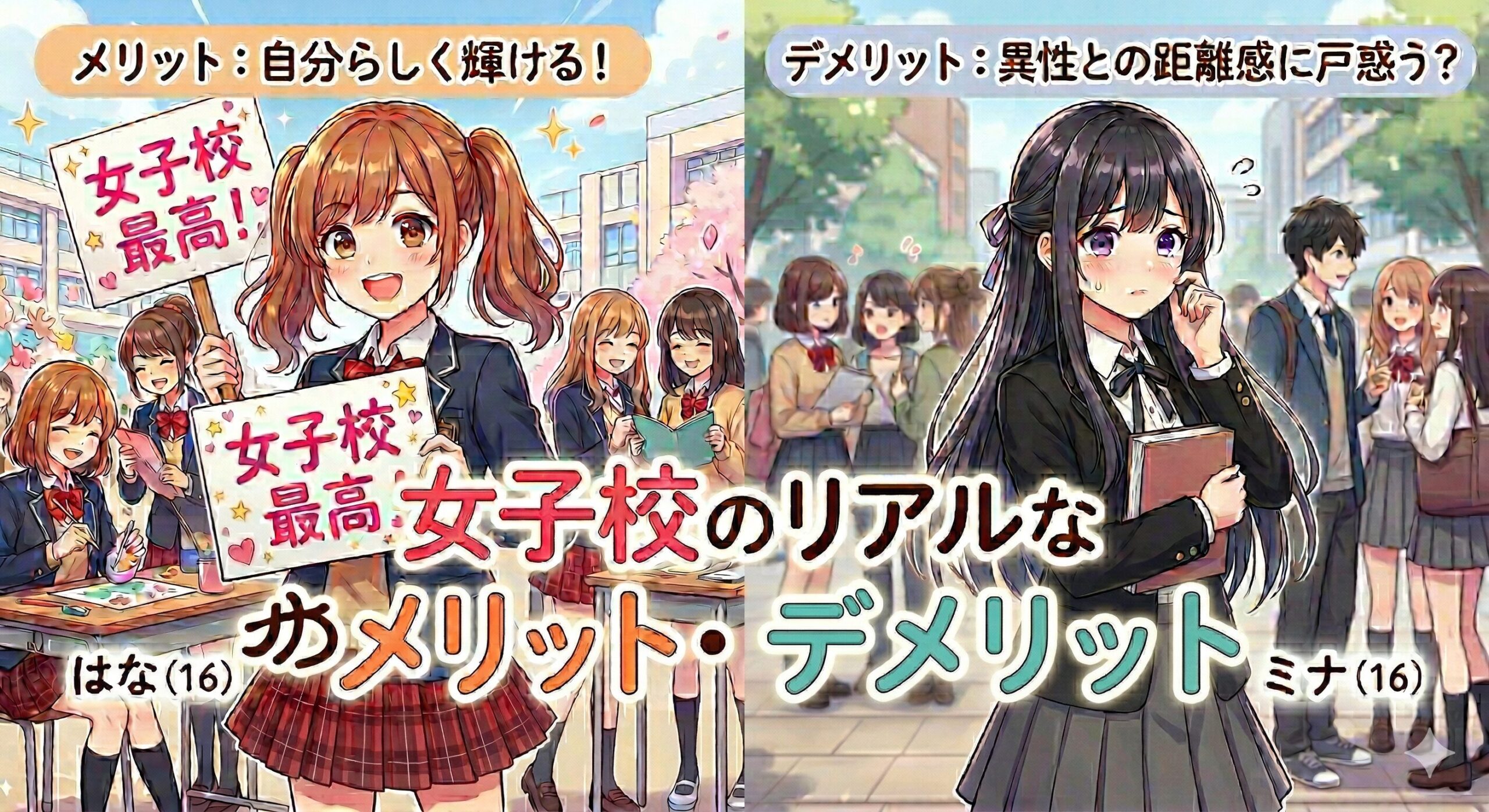 女子校のメリットとデメリット