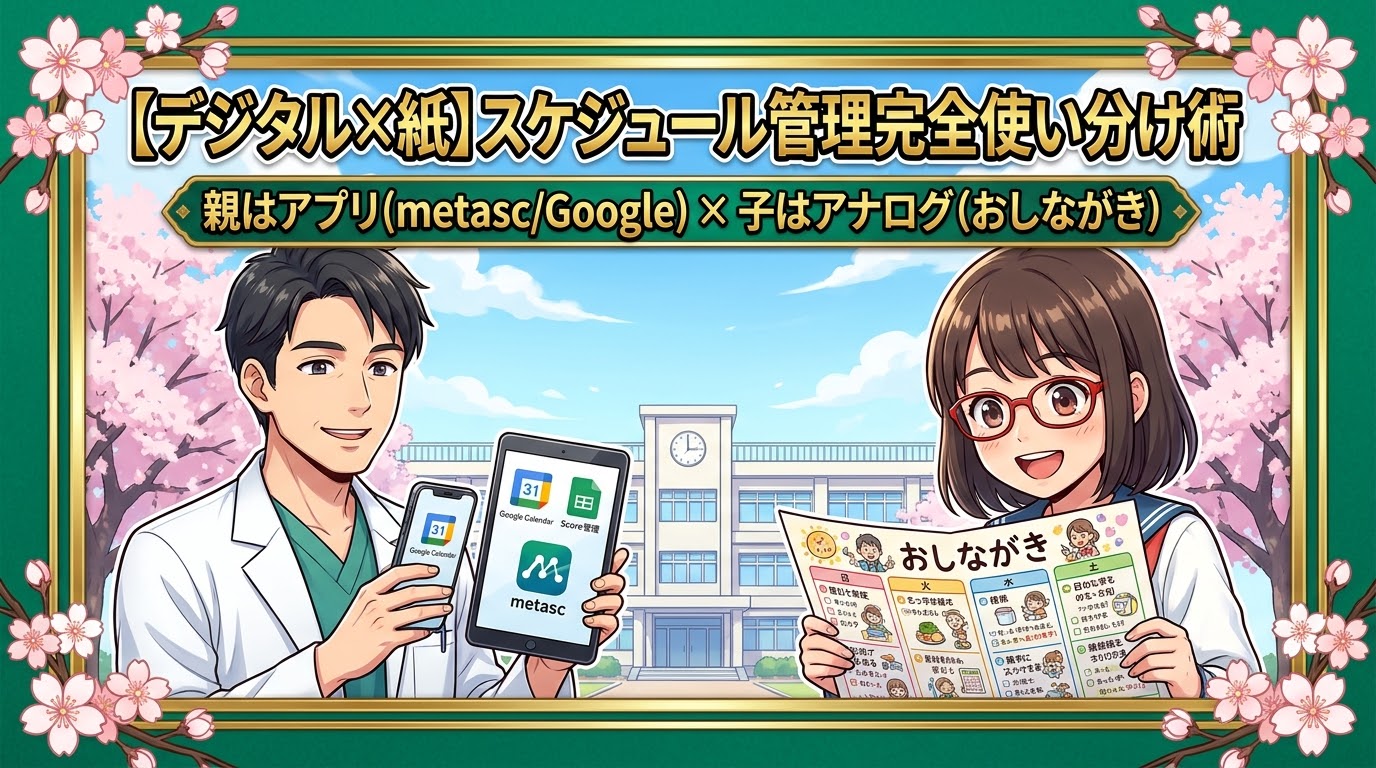 スマホアプリと紙の使い分け